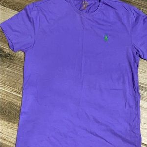 purple polo tshirt